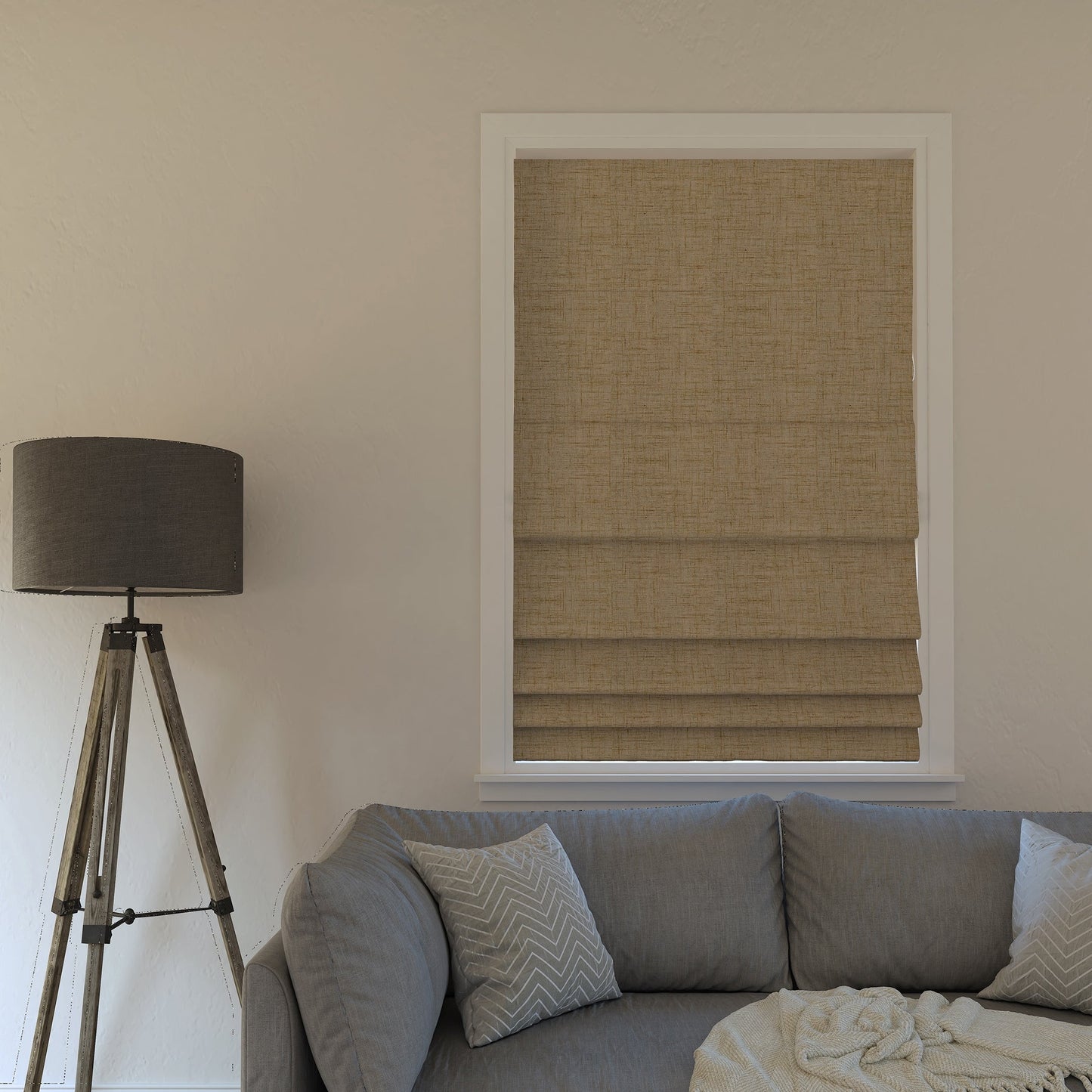 Store romain texturé occultant total sans fil Sun Zero Somerton