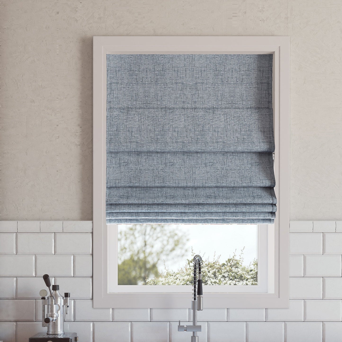 Store romain texturé occultant total sans fil Sun Zero Somerton
