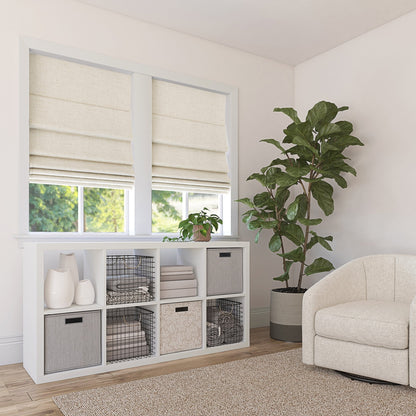 Store romain texturé occultant total sans fil Sun Zero Somerton