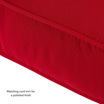 Ensemble de coussins d'extérieur à siège profond Sunbrella de qualité supérieure, 2 pièces