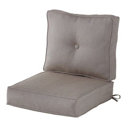 Ensemble de coussins d'extérieur à siège profond Sunbrella de qualité supérieure, 2 pièces