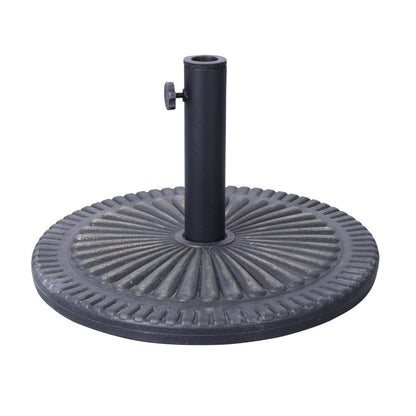 Base de parasol universelle en ciment résistante aux intempéries Sunburst