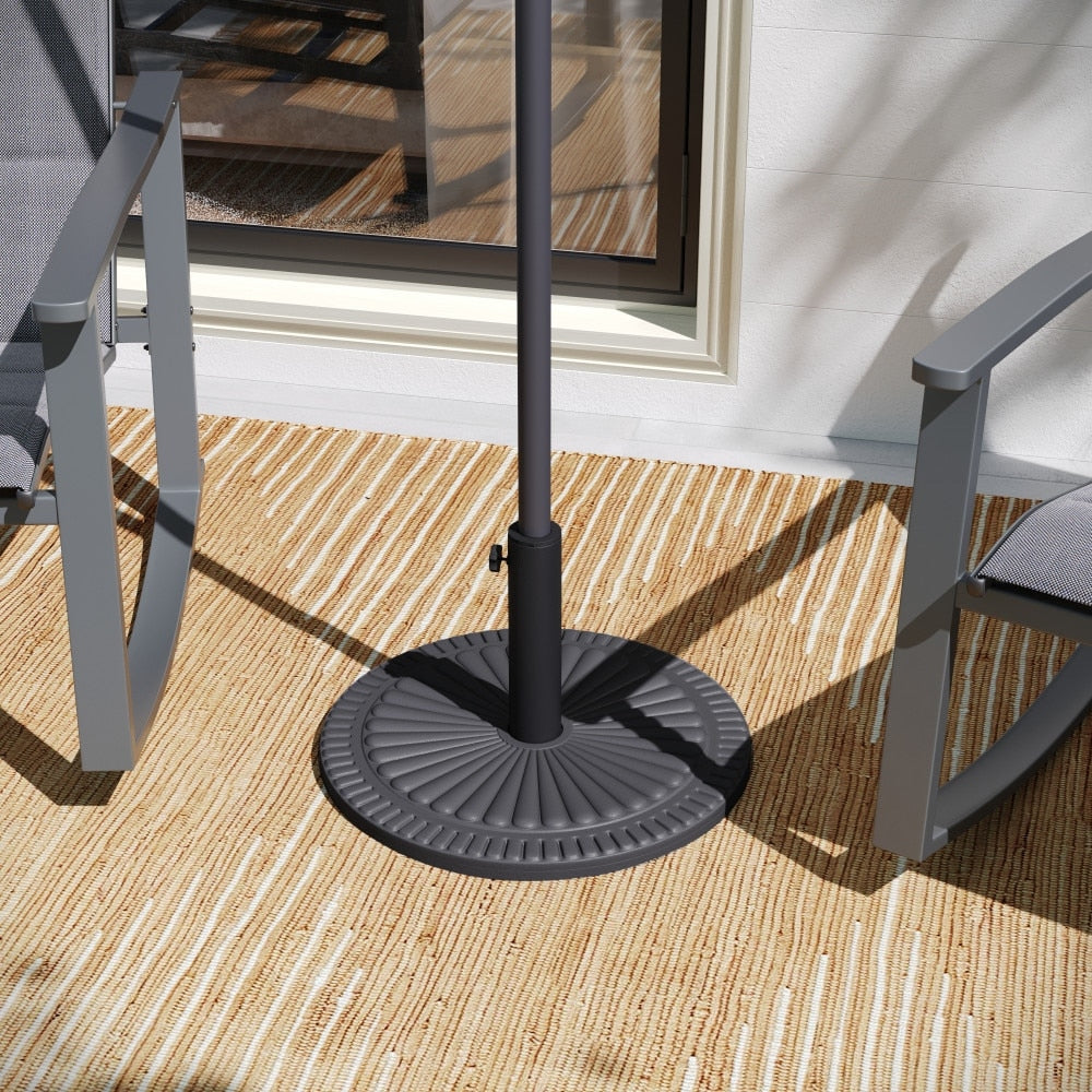 Base de parasol universelle en ciment résistante aux intempéries Sunburst