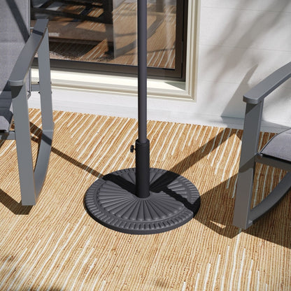 Base de parasol universelle en ciment résistante aux intempéries Sunburst