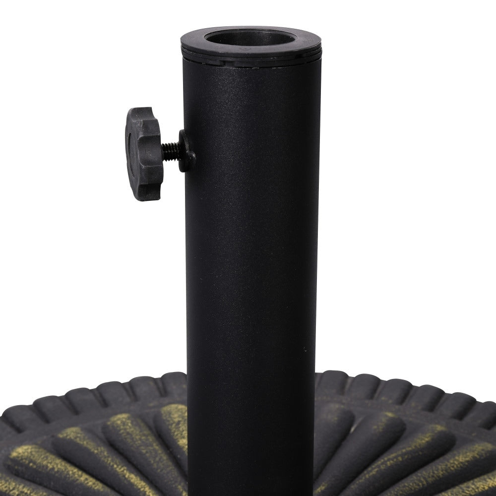 Base de parasol universelle en ciment résistante aux intempéries Sunburst