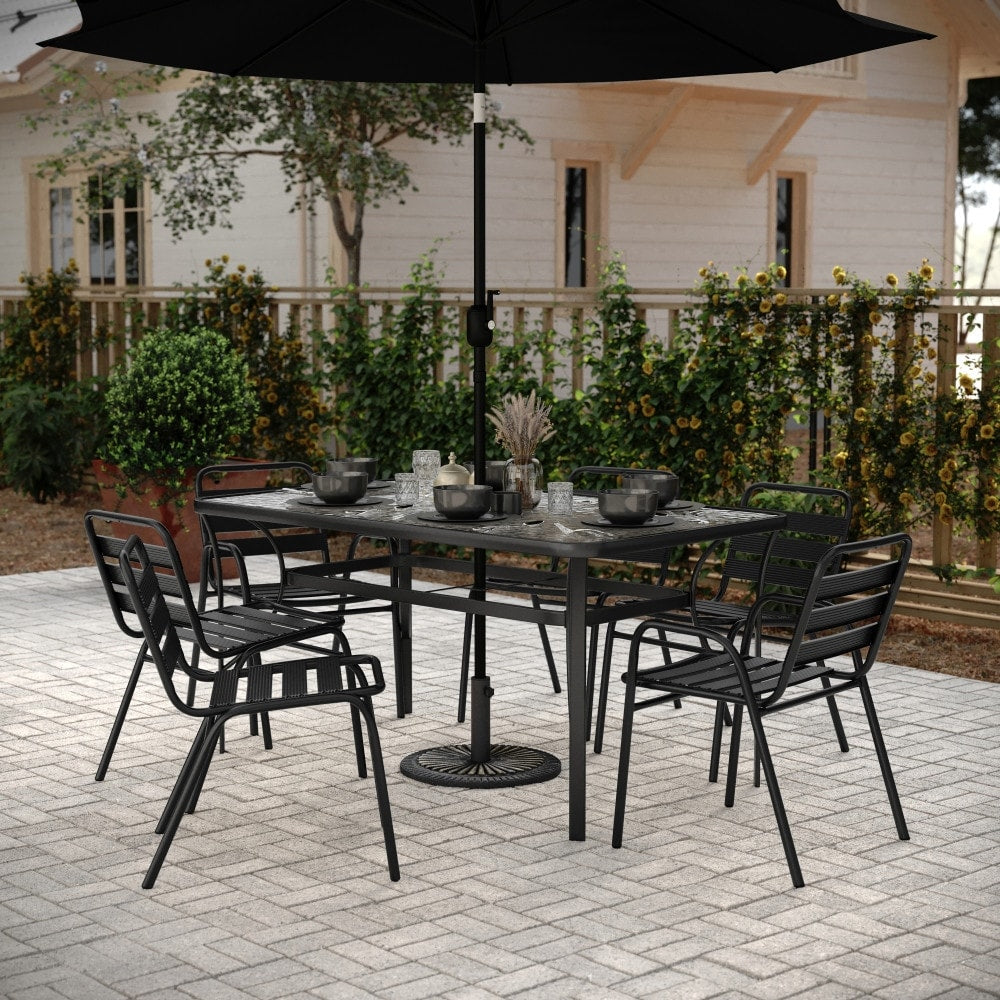 Base de parasol universelle en ciment résistante aux intempéries Sunburst