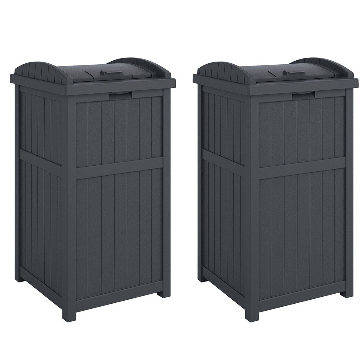 Poubelles dissimulées Suncast de 30 gallons pour l'extérieur et le cyberespace