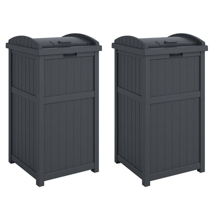 Poubelles dissimulées Suncast de 30 gallons pour l'extérieur et le cyberespace