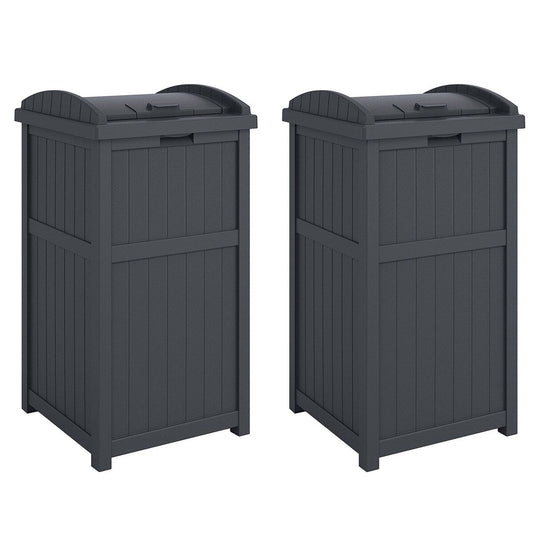 Poubelles dissimulées Suncast de 30 gallons pour l'extérieur et le cyberespace