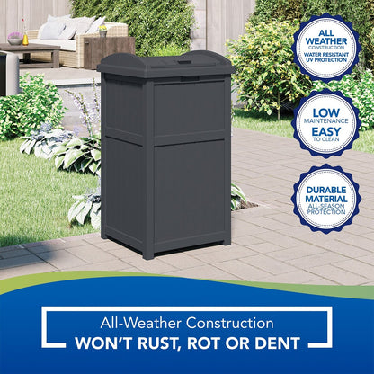 Poubelles dissimulées Suncast de 30 gallons pour l'extérieur et le cyberespace