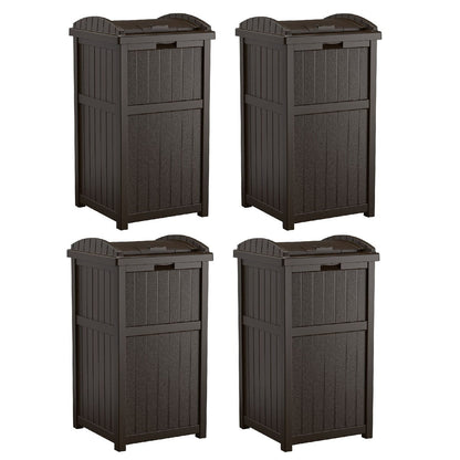 Poubelles dissimulées Suncast de 30 gallons pour l'extérieur et le cyberespace