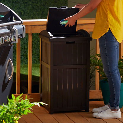 Poubelles dissimulées Suncast de 30 gallons pour l'extérieur et le cyberespace