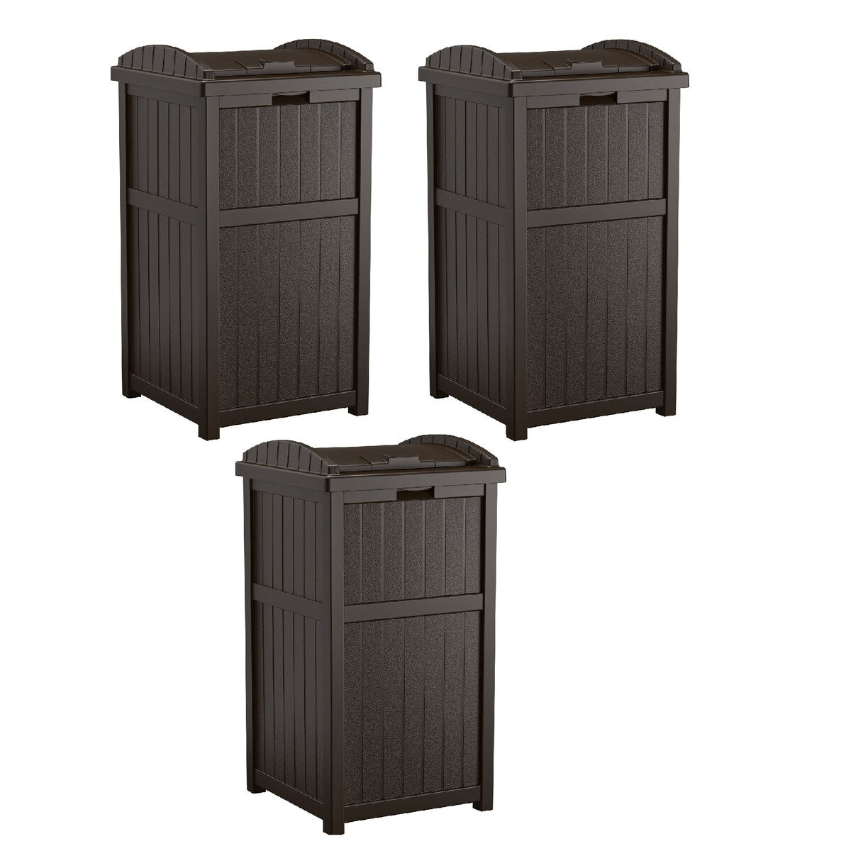 Poubelles dissimulées Suncast de 30 gallons pour l'extérieur et le cyberespace