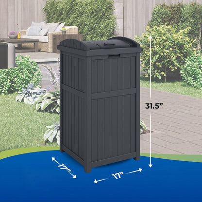 Poubelles dissimulées Suncast de 30 gallons pour l'extérieur et le cyberespace