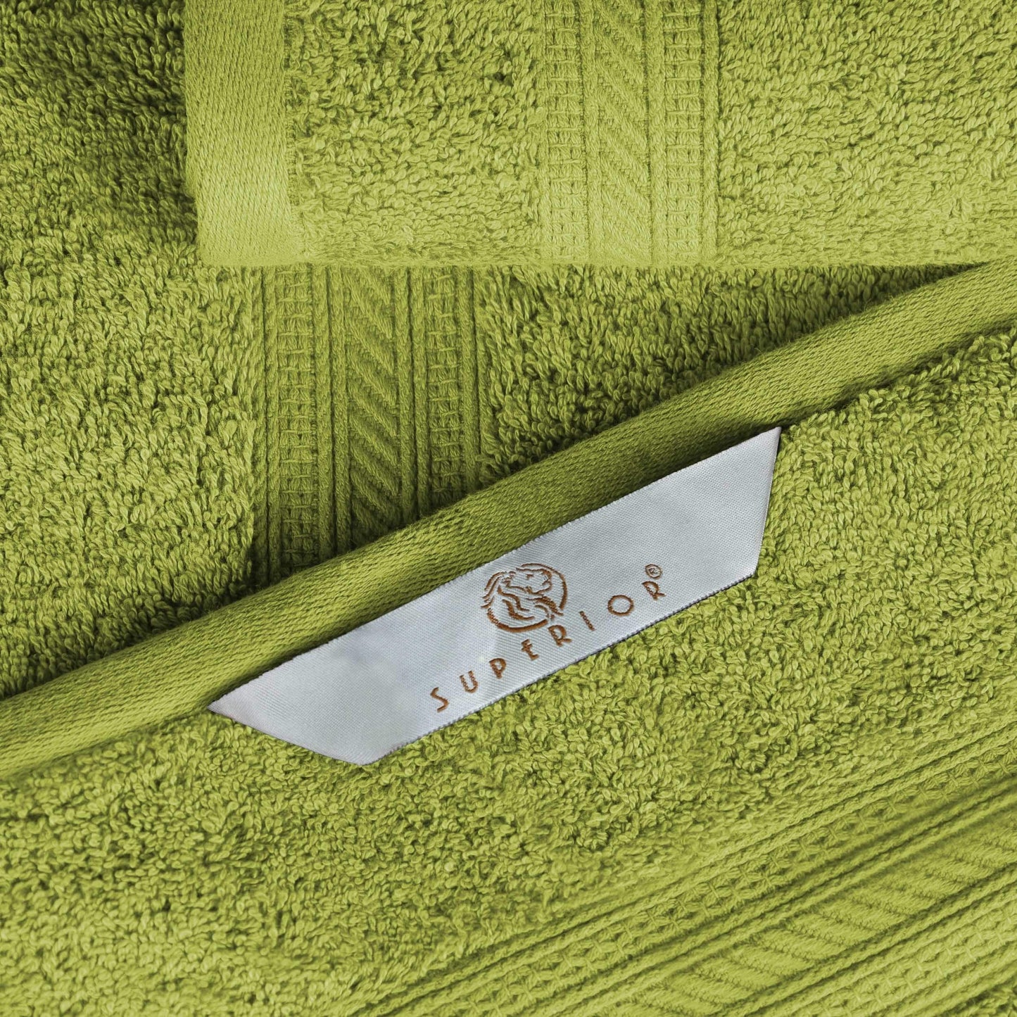 Ensemble de serviettes en coton peigné à longues fibres de qualité supérieure, 6 pièces