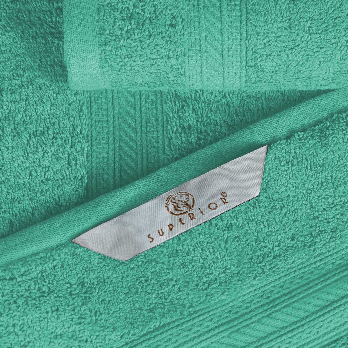 Ensemble de serviettes en coton peigné à longues fibres de qualité supérieure, 6 pièces