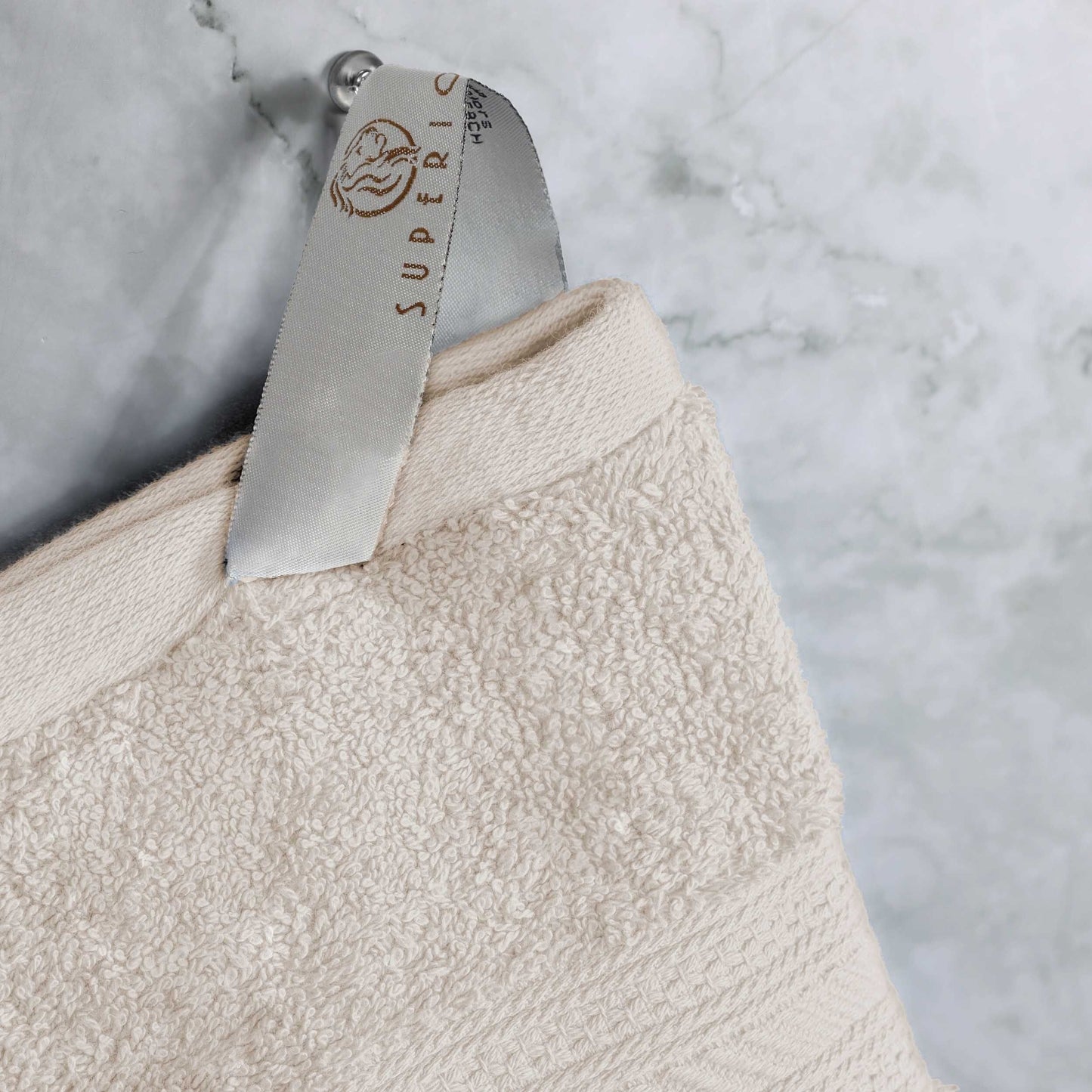 Ensemble de serviettes en coton peigné à longues fibres de qualité supérieure, 6 pièces
