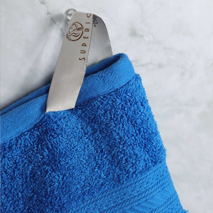 Ensemble de serviettes en coton peigné à longues fibres de qualité supérieure, 6 pièces