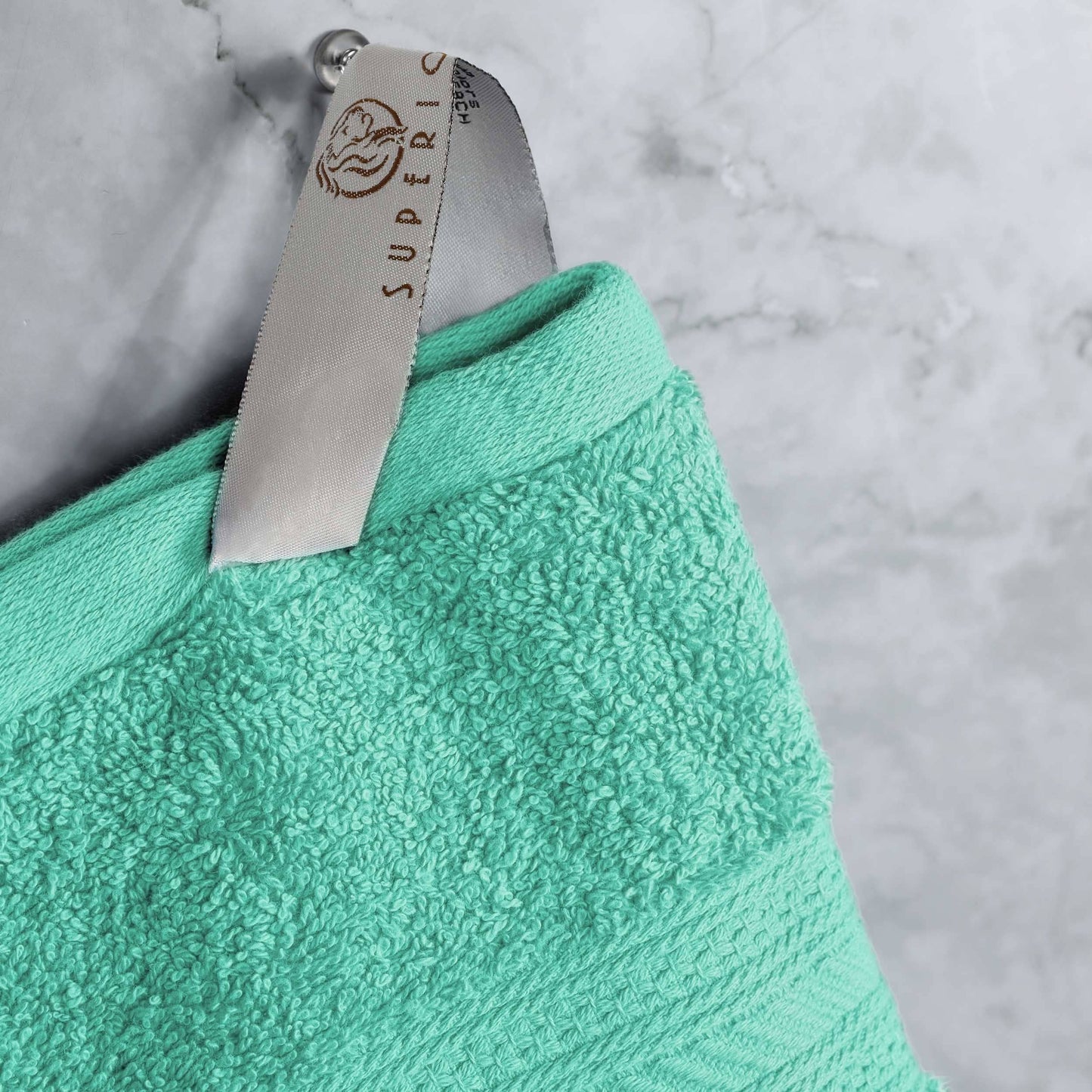 Ensemble de serviettes en coton peigné à longues fibres de qualité supérieure, 6 pièces