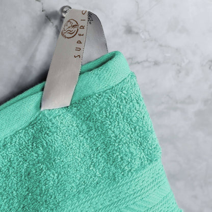 Ensemble de serviettes en coton peigné à longues fibres de qualité supérieure, 6 pièces