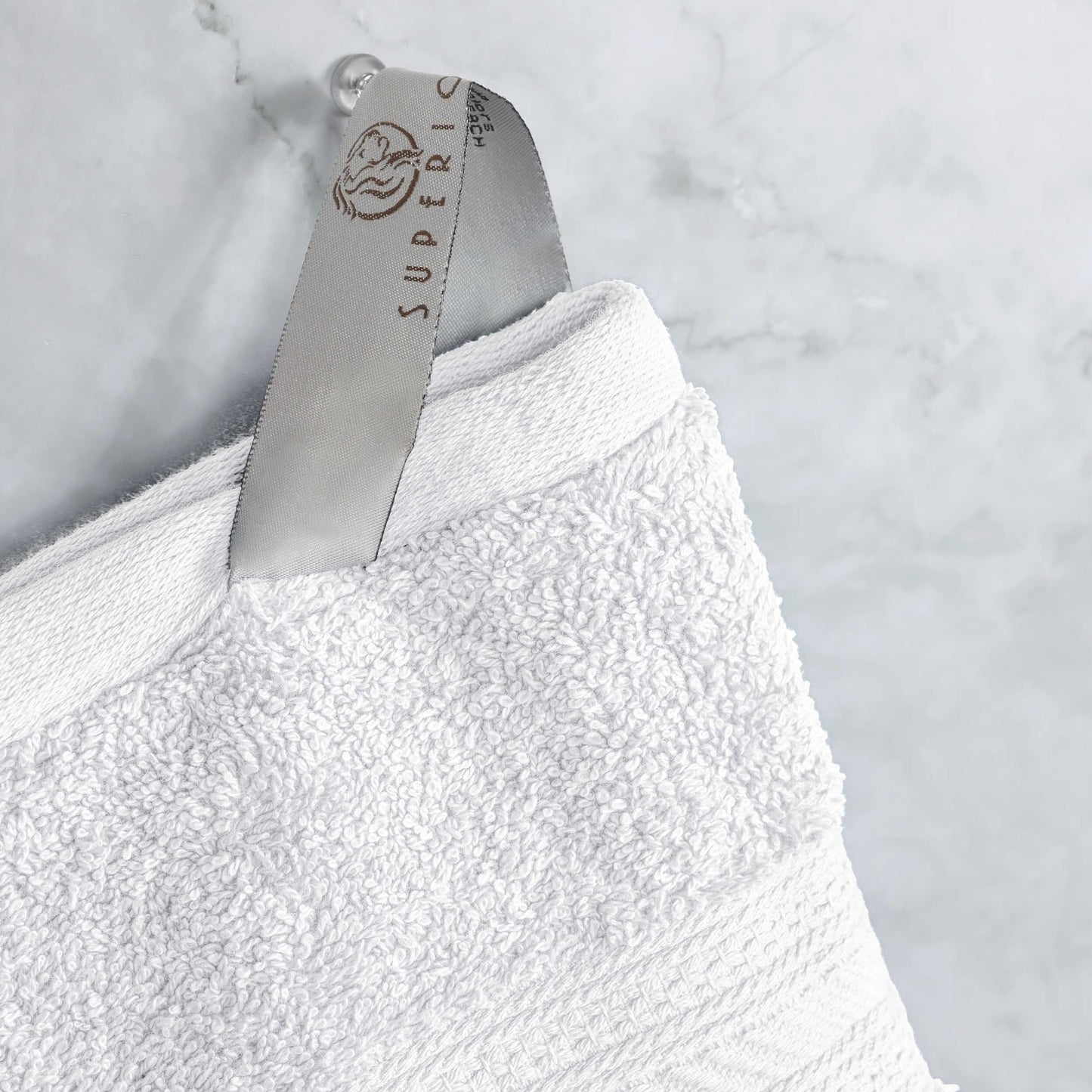 Ensemble de serviettes en coton peigné à longues fibres de qualité supérieure, 6 pièces
