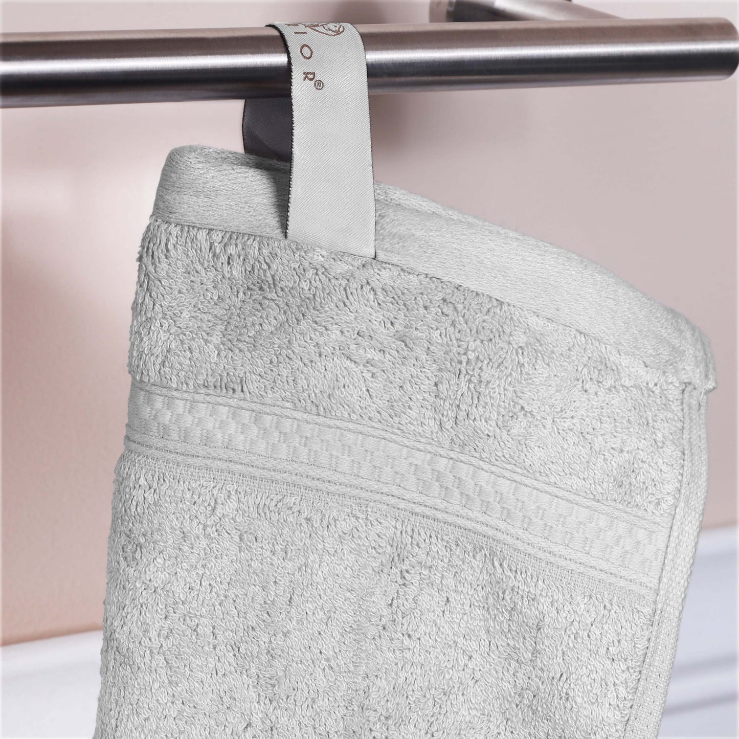Ensemble de serviettes de bain de qualité supérieure, 8 pièces, en rayonne de bambou et coton