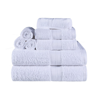 Ensemble de serviettes de bain de qualité supérieure, 8 pièces, en rayonne de bambou et coton