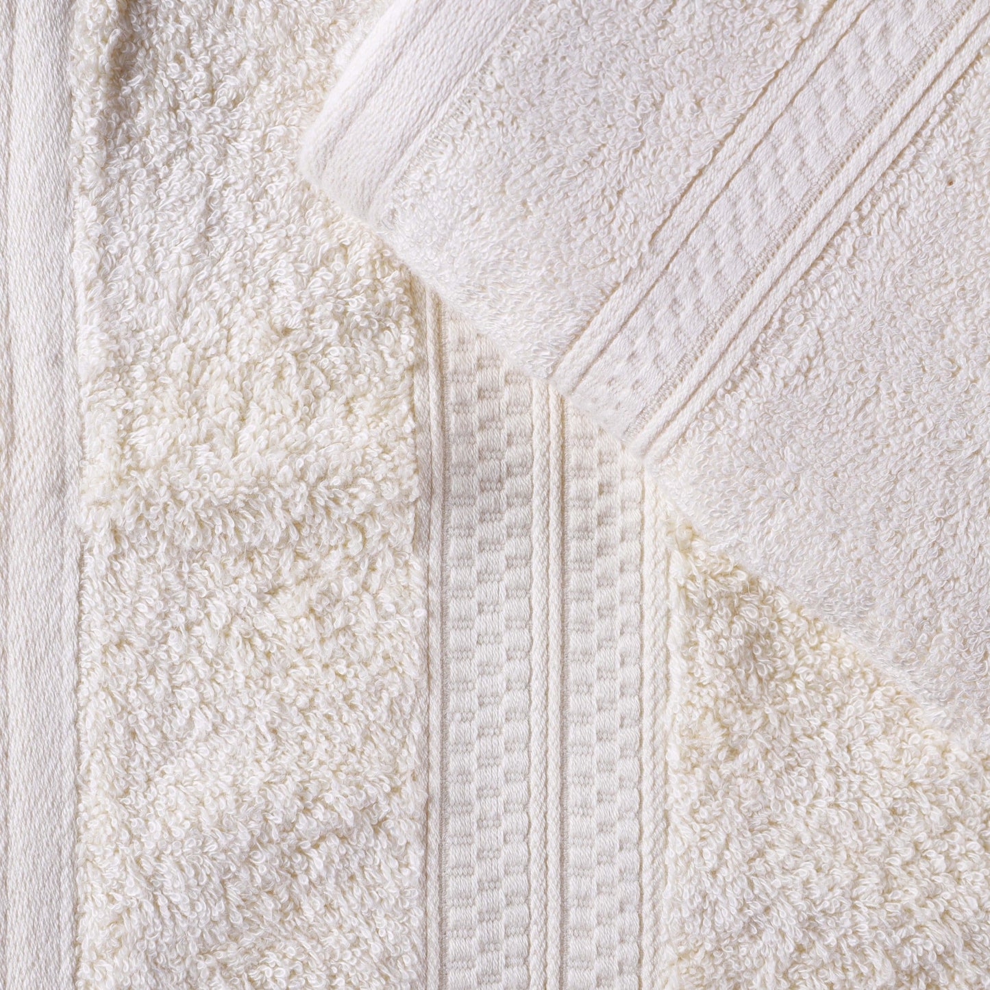 Ensemble de serviettes de bain de qualité supérieure, 8 pièces, en rayonne de bambou et coton