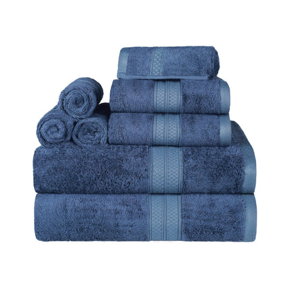 Ensemble de serviettes de bain de qualité supérieure, 8 pièces, en rayonne de bambou et coton