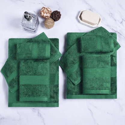 Ensemble de serviettes de bain de qualité supérieure, 8 pièces, en rayonne de bambou et coton