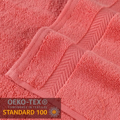 Serviette de bain en coton absorbante de qualité supérieure, sans torsion (lot de 2)