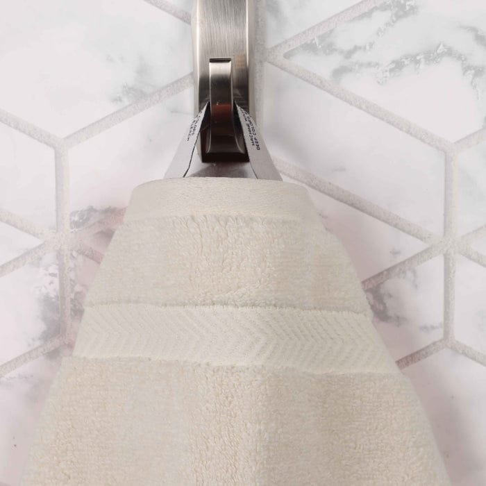 Serviette de bain en coton absorbante de qualité supérieure, sans torsion (lot de 2)