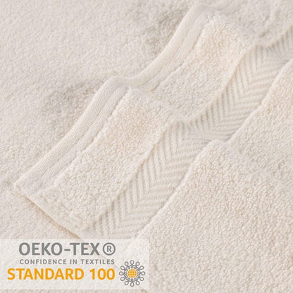 Serviette de bain en coton absorbante de qualité supérieure, sans torsion (lot de 2)