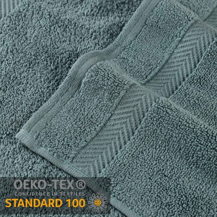 Serviette de bain en coton absorbante de qualité supérieure, sans torsion (lot de 2)