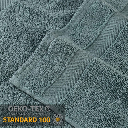 Serviette de bain en coton absorbante de qualité supérieure, sans torsion (lot de 2)