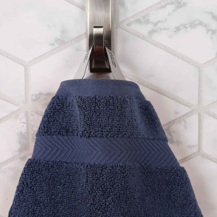 Serviette de bain en coton absorbante de qualité supérieure, sans torsion (lot de 2)