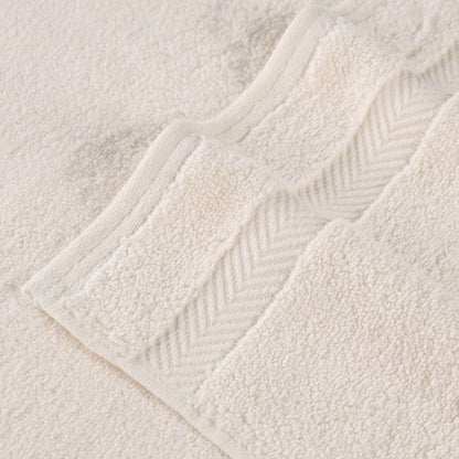 Serviette de bain en coton absorbante de qualité supérieure, sans torsion (lot de 2)