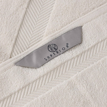 Serviette de bain en coton absorbante de qualité supérieure, sans torsion (lot de 2)