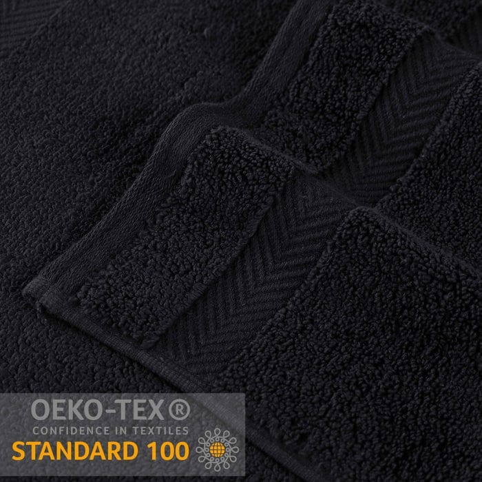 Serviette de bain en coton absorbante de qualité supérieure, sans torsion (lot de 2)
