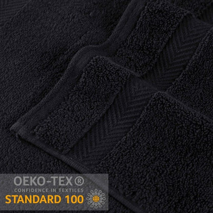 Serviette de bain en coton absorbante de qualité supérieure, sans torsion (lot de 2)