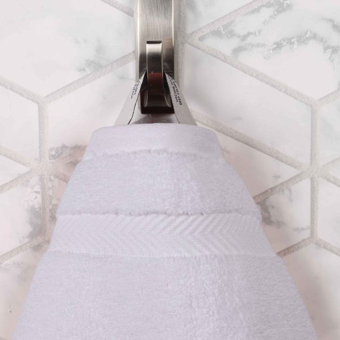 Serviette de bain en coton absorbante de qualité supérieure, sans torsion (lot de 2)