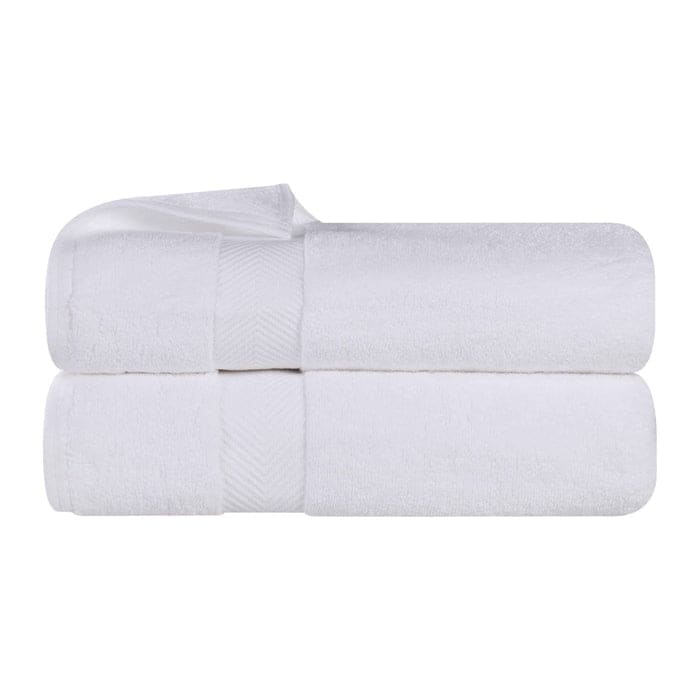 Serviette de bain en coton absorbante de qualité supérieure, sans torsion (lot de 2)