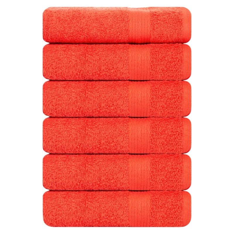 Serviettes à main en coton de qualité supérieure 600 g/m² 45 x 71 cm par Ample Decor - 6 pièces