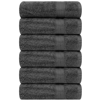 Serviettes à main en coton de qualité supérieure 600 g/m² 45 x 71 cm par Ample Decor - 6 pièces