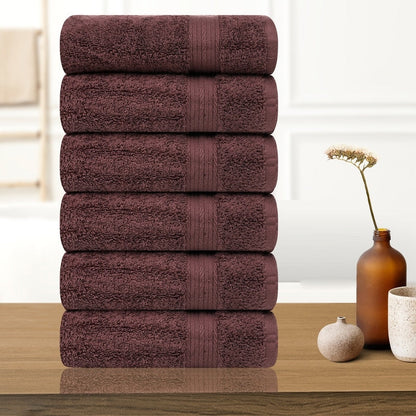 Serviettes à main en coton de qualité supérieure 600 g/m² 45 x 71 cm par Ample Decor - 6 pièces
