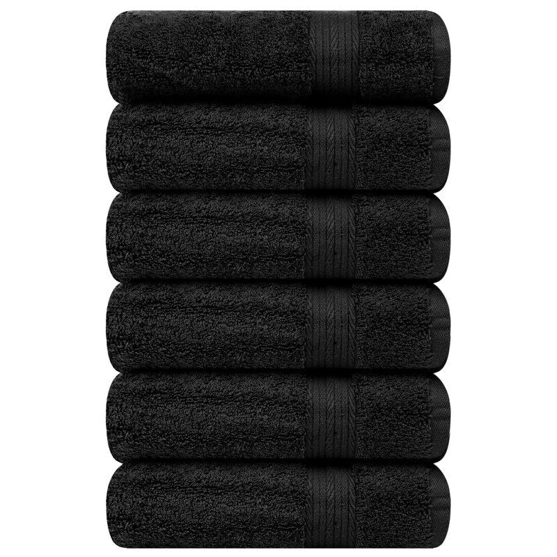 Serviettes à main en coton de qualité supérieure 600 g/m² 45 x 71 cm par Ample Decor - 6 pièces