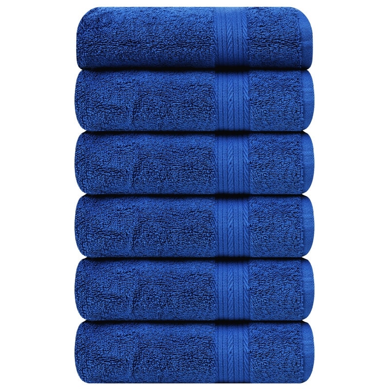 Serviettes à main en coton de qualité supérieure 600 g/m² 45 x 71 cm par Ample Decor - 6 pièces