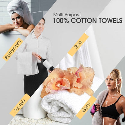 Serviettes à main en coton de qualité supérieure 600 g/m² 45 x 71 cm par Ample Decor - 6 pièces