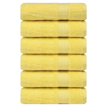 Serviettes à main en coton de qualité supérieure 600 g/m² 45 x 71 cm par Ample Decor - 6 pièces