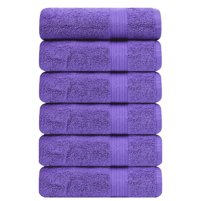 Serviettes à main en coton de qualité supérieure 600 g/m² 45 x 71 cm par Ample Decor - 6 pièces